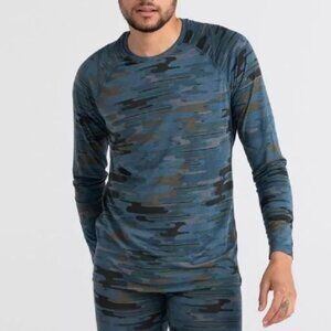 SAXX Viewfinder Blue Camo Baselayer Long sleeve